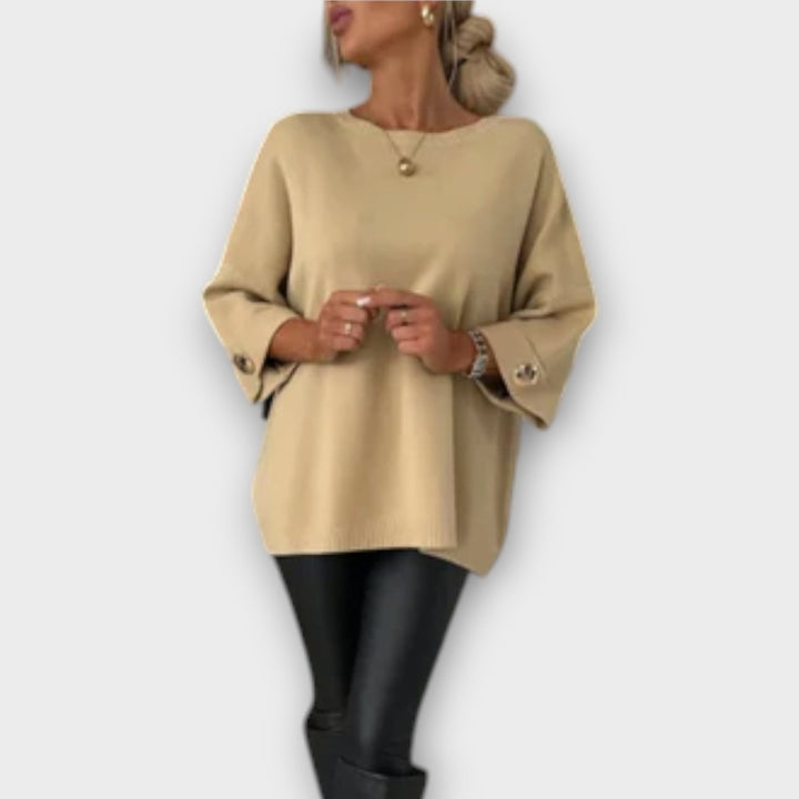 Isabella - Elegantní Pletená Blůza