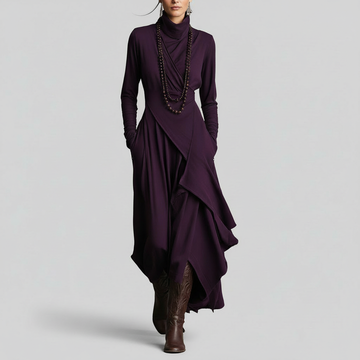 Natalia - Elegantní drapované šaty