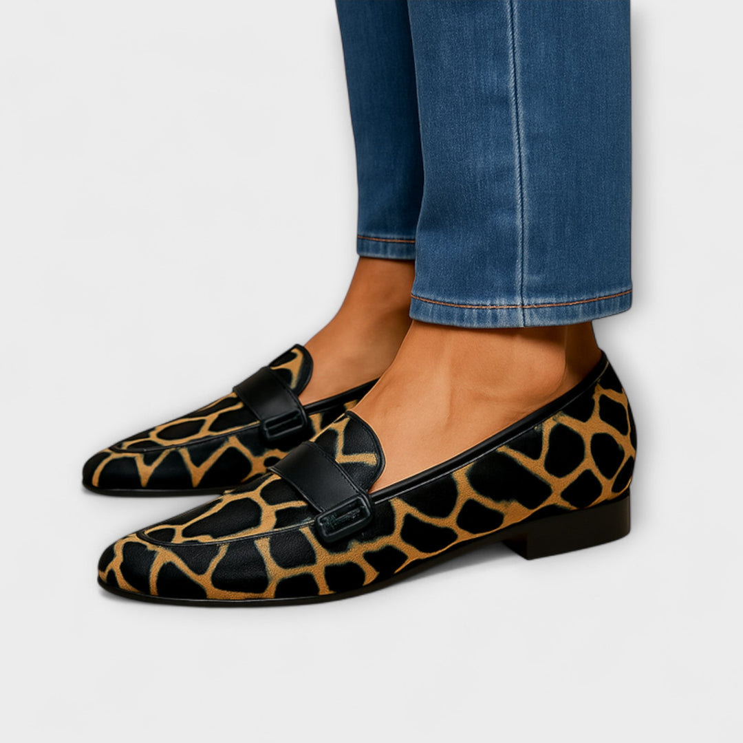 Wale – Mokasíny s leopardím vzorem